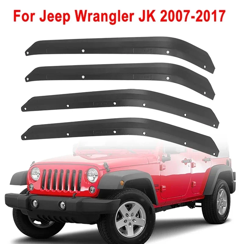 

4 шт., брызговик для переднего и заднего колеса автомобиля для Jeep Wrangler JK 2007-2017
