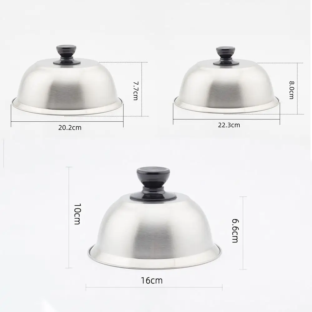 Крышки для сковороды из нержавеющей стали сэндвичи стейк купол плавления сыра