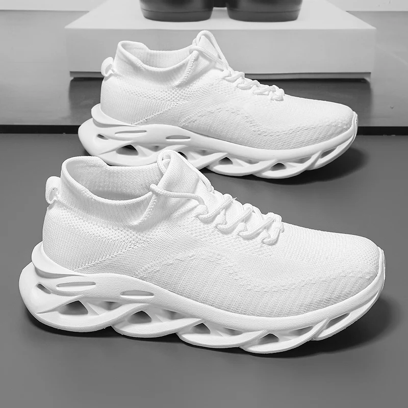 Новинка мужская обувь дышащие кроссовки для бега на открытом воздухе Женская