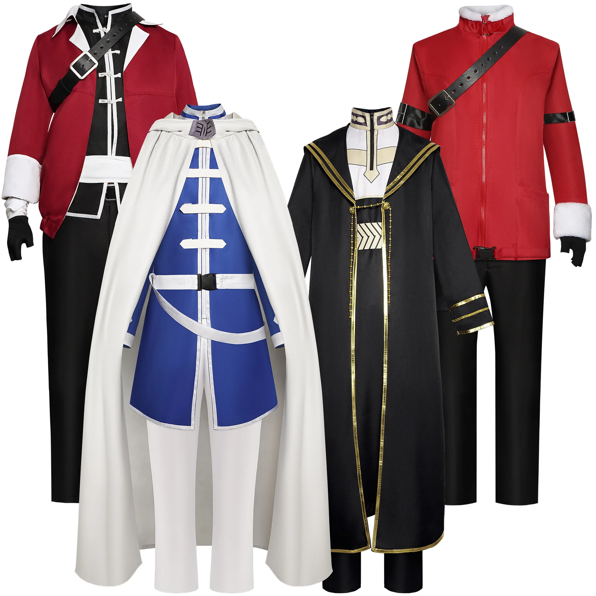 Frieren Beyond Journey End Cosplay Heiter Stark Costume Himmel Outfit Kimono Top Pant Cloak Robe Halloween Carnival Suit