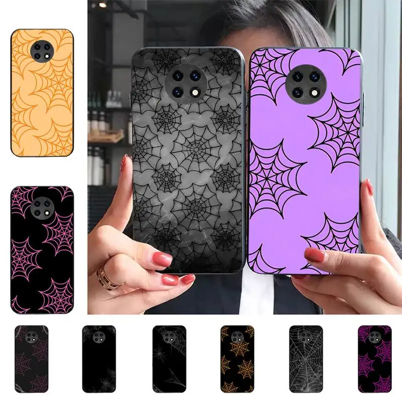 

Spider web Phone Case for Samsung S20 lite S21 S10 S9 plus for Redmi Note8 9pro for Huawei Y6 cover