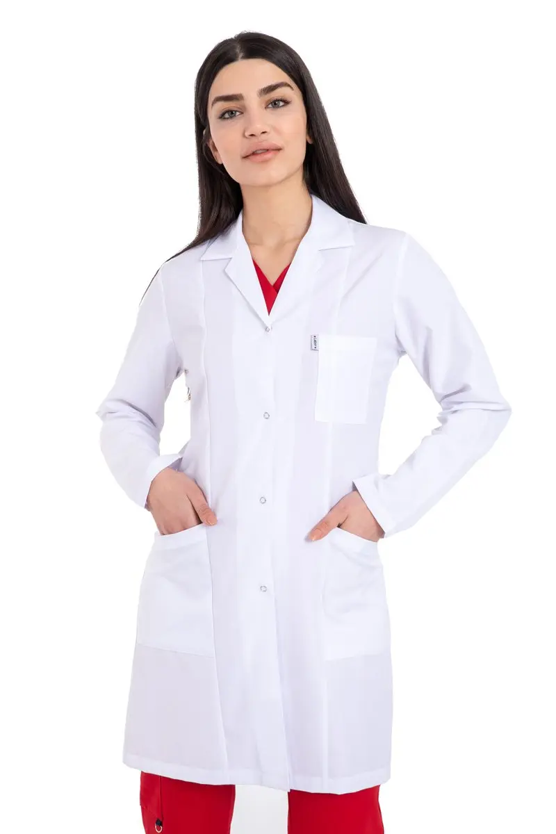 Женский фартук с длинным рукавом длина 88 см |