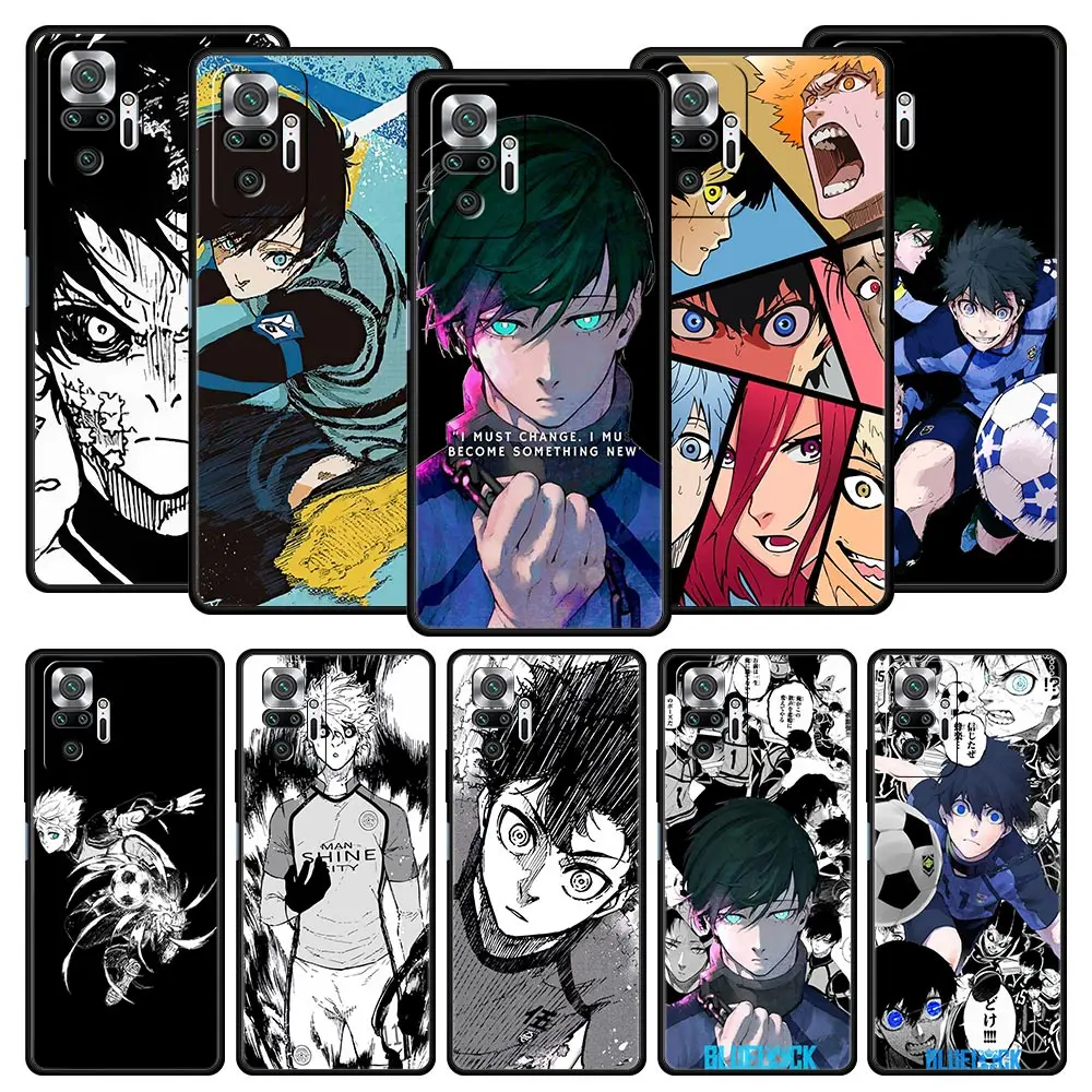 

Blue Lock Manga For Redmi 10C Case For Xiaomi Redmi Note 12 11 10 Pro Plus Silicone Phone Case 10S 9S 9 9T 8T 9C 9A 8 8A 7 Cover