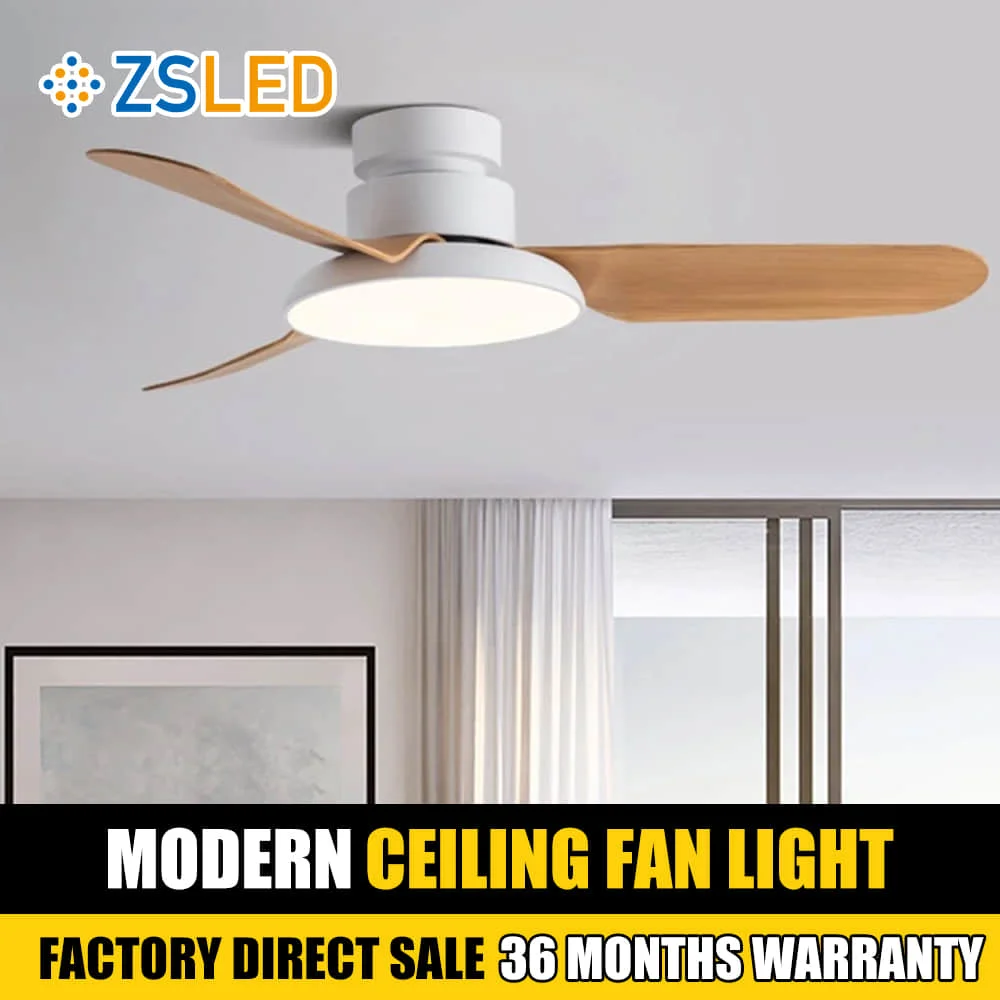 

Ventilador De Techo Con Luz Led Para El Hogar, Moderno Ventilador De Suelo Bajo Con Control Remoto Para Comedor, Sala De Estar