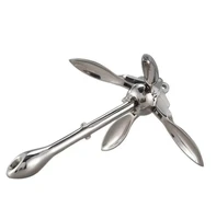 stainless steel durable 0 7kg 1 5 kg docking hardware boat folding grapnel anchor for boat marine yacht