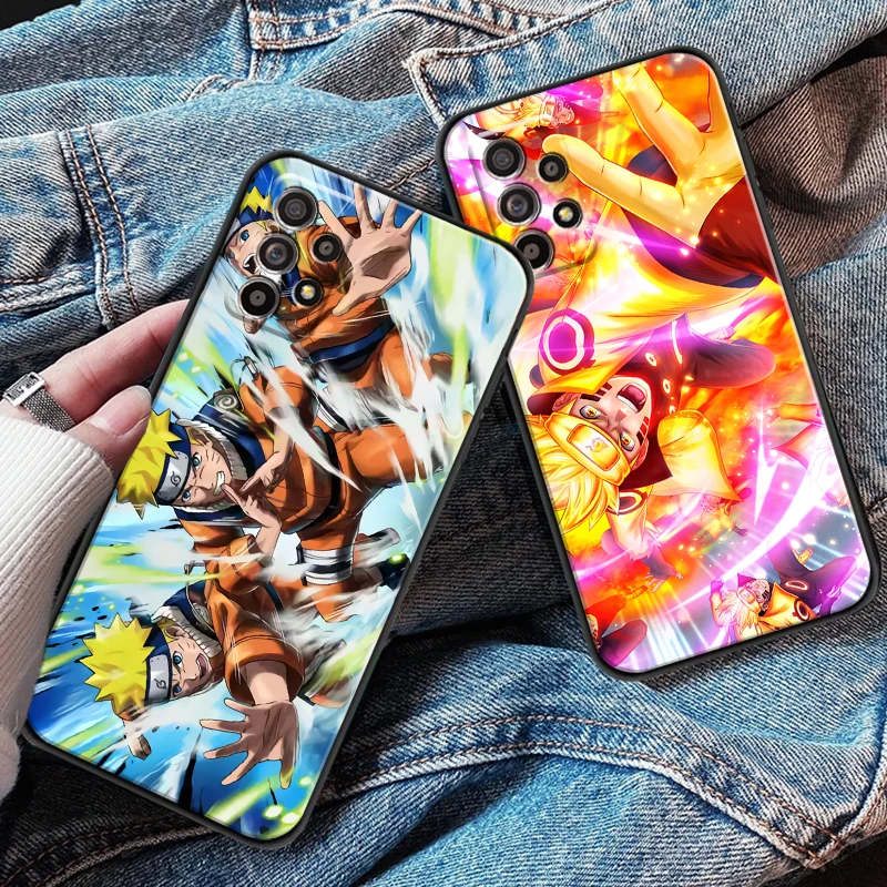 

Bandai NARUTO Comics Cool For Samsung A52 A72 4G 5G Phone Case Back Black Carcasa Liquid Silicon Soft Silicone Cover