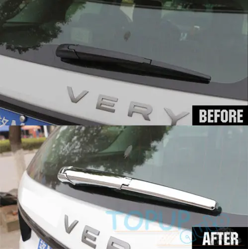 

CHROME REAR WINDOW WIPER ARM BLADE COVER TRIM FRAME FIT FOR 2015- LAND ROVER DISCOVERY SPORT