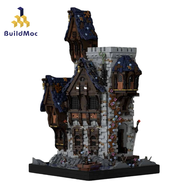 

MOC Retro The Dreamer Medieval Krylhan Castle Building Blocks Kit Dark Architecture Bricks Game Toys For Children Birthday Gifts
