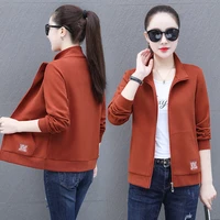 casual long coat female 2022 spring and autumn new wild jacket korean version of the baseball uniform tide early shirt bs7896