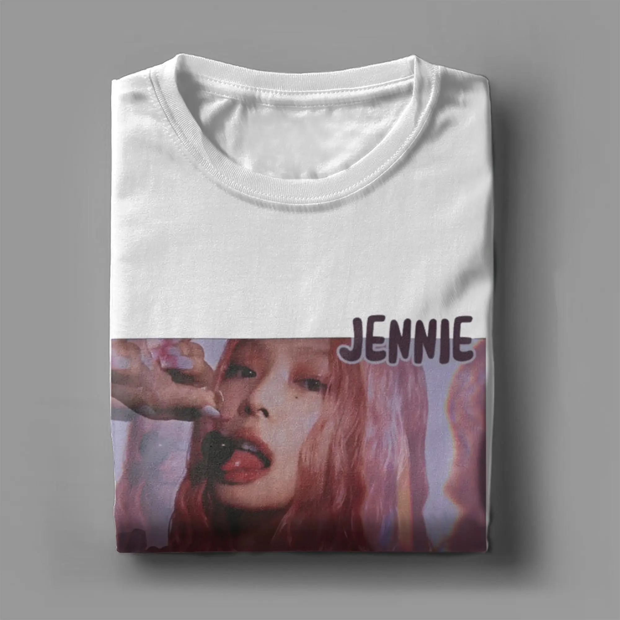 Новинка 2024 футболки jennie mantra в стиле унисекс с графическим принтом из чистого