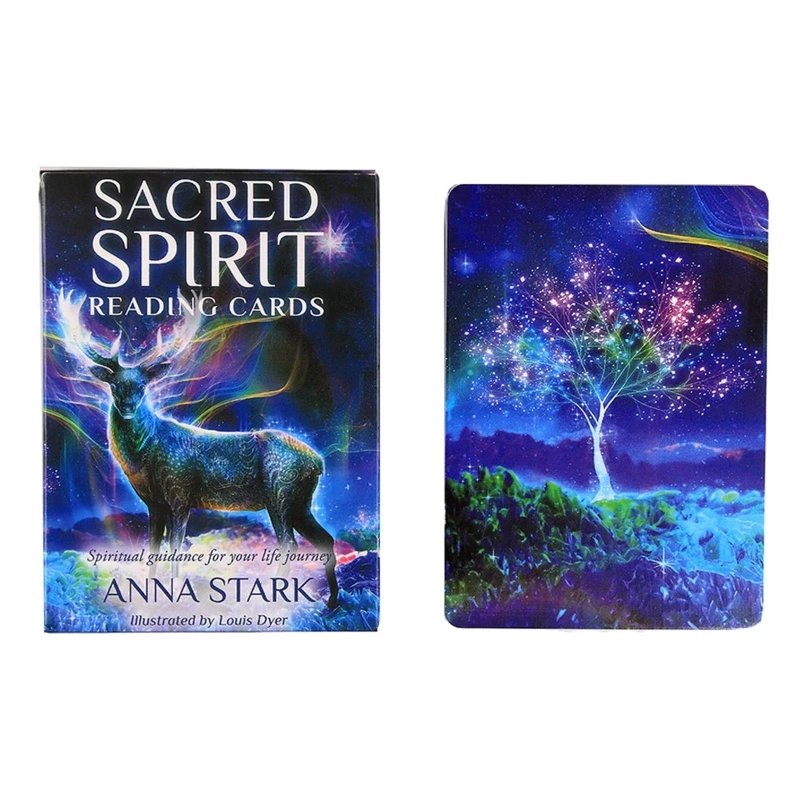 

Карточка с изображением священного духа для карт с надписью на английском языке Таро таинственный гадания карточка для семейвечерние заба...