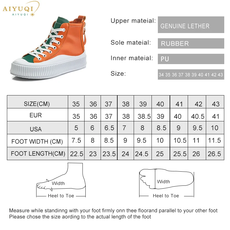 AIYUQI Women Sneakers Boots Large Size 41 42 43 New Genuine Leather Round Toe Women Shoes Casual Lace Up Women Ankle Boots
