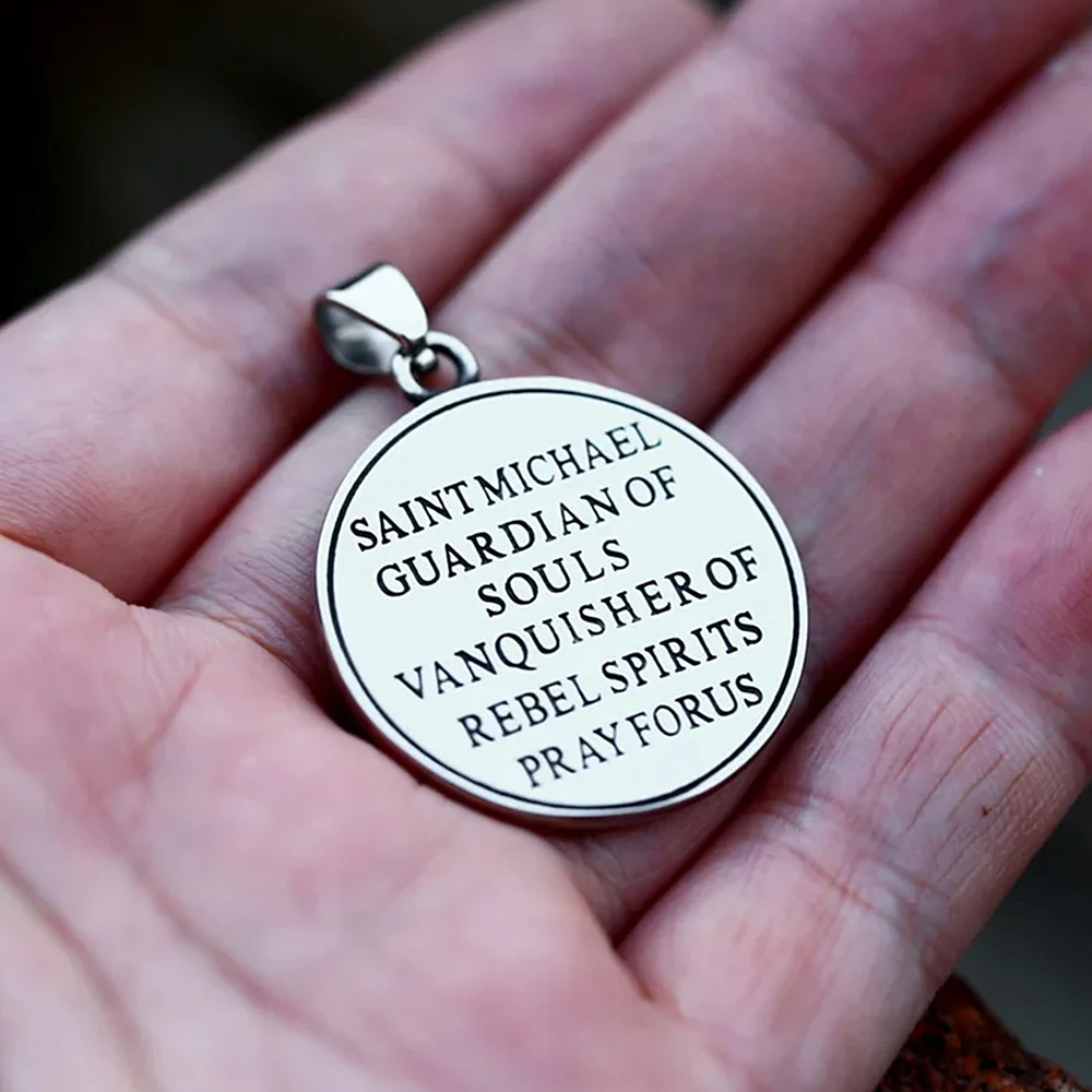 Винтажный амулет маленького размера с подвеской из нержавеющей стали в стиле