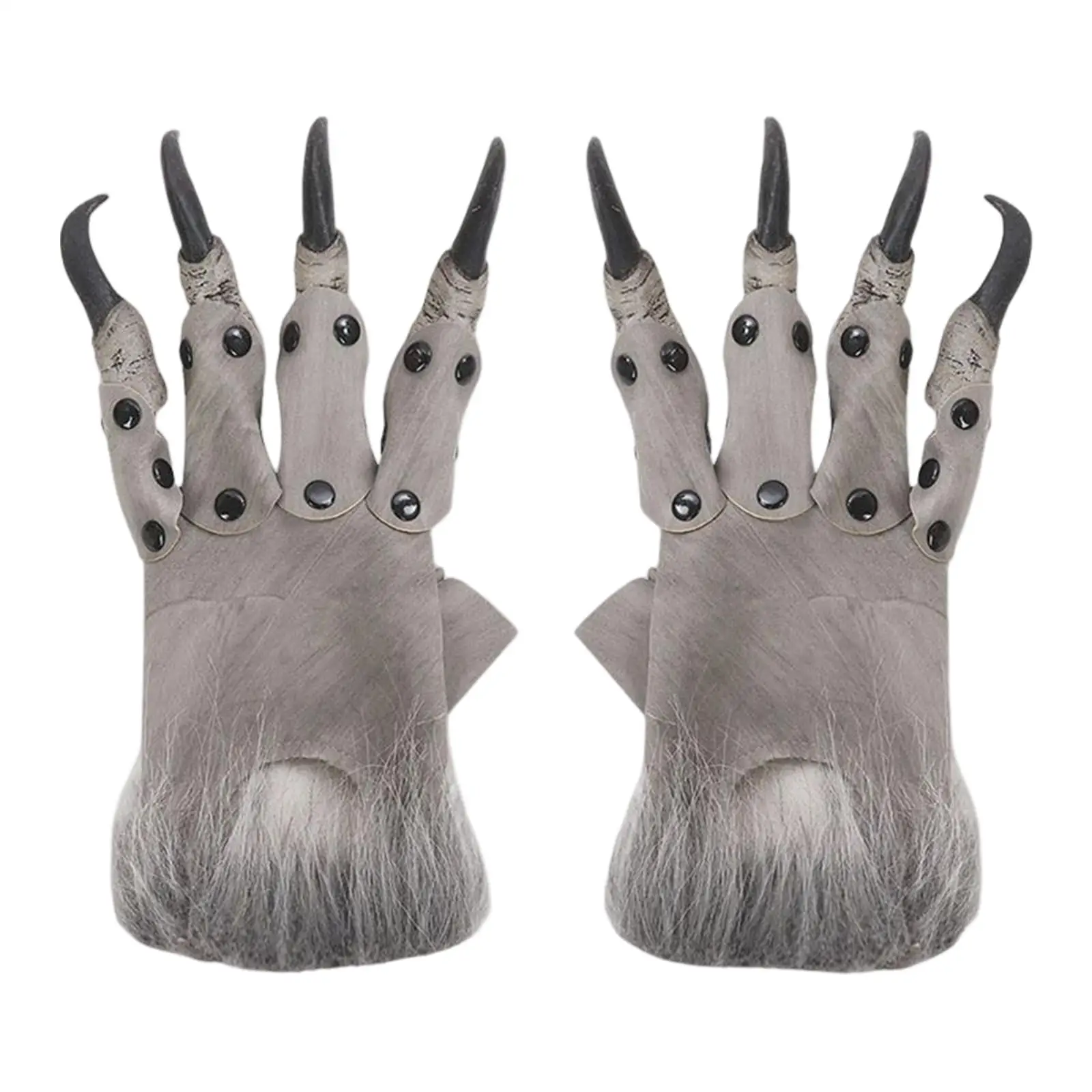 

Hairy Halloween Dragon Glove Costume Claw Dress up Mitts Gift Monster Hands Paws for Carnival Fancy Dress Easter Party Props