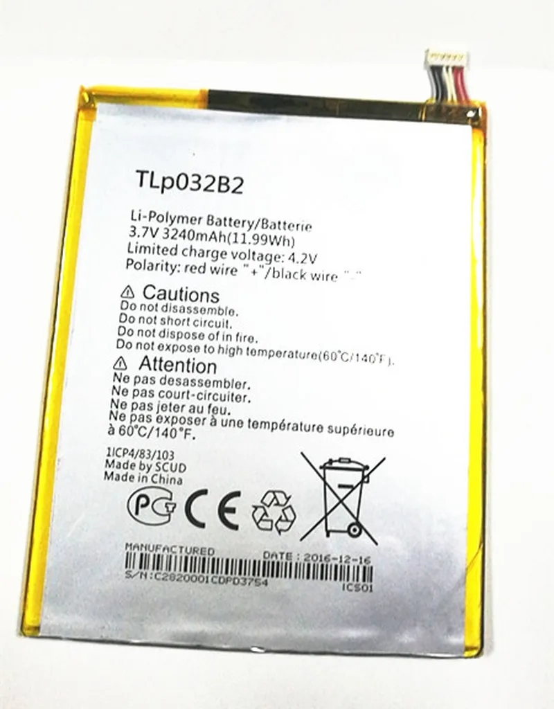 Высококачественный аккумулятор Westrock 3240 мАч TLP032B2 TLp032BD для сотового телефона Alcatel One Touch Pixi 8 Pixi 3 8,0 3G WiFi