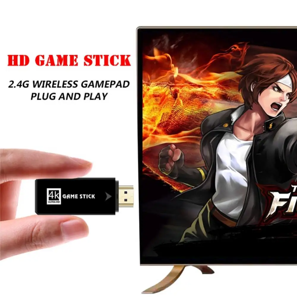 10000 игр 32G Ретро игровая консоль 4K HD видео 2 4G двойной беспроводной контроллер для