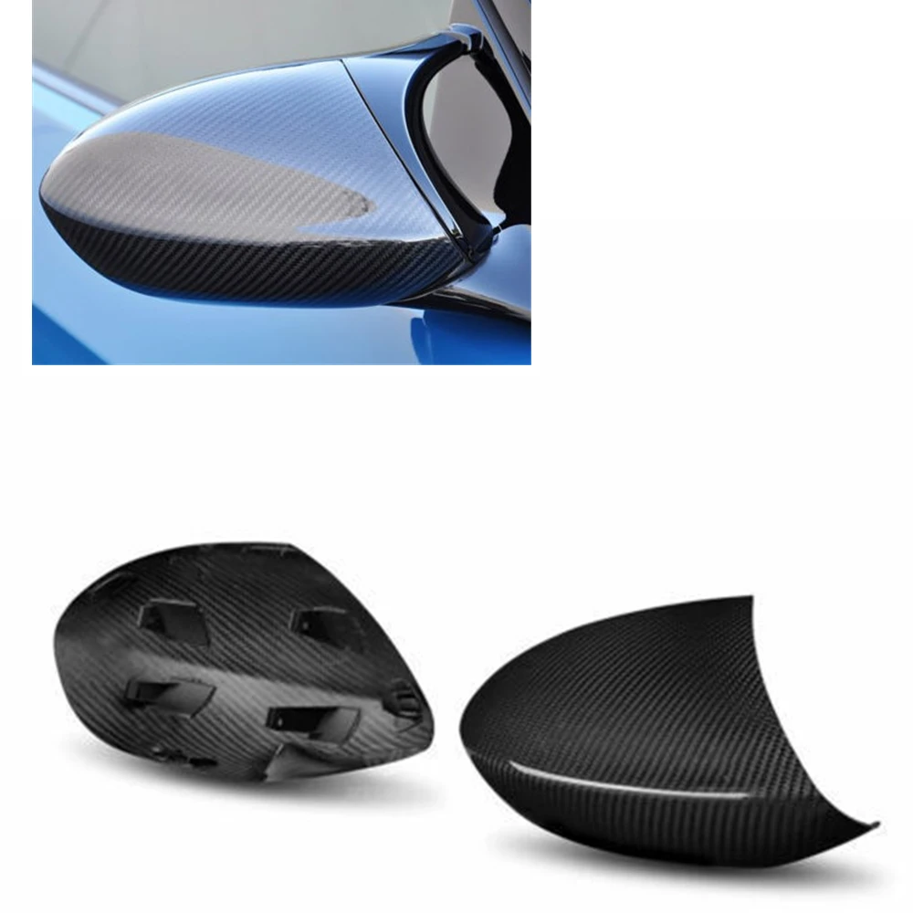 

For BMW E90 E92 E93 M3 1M E82 2008-2013 Mirror Cover Dry Carbon Fiber Clip On Car Exterior Rearview Cap Reverse Case Replacement