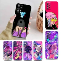 brightly colored overlay clear phone case for samsung a71 a72 a73 a01 a11 a12 a13 a22 a23 a31 a32 a41 a51 a52 a53 4g 5g tpu case