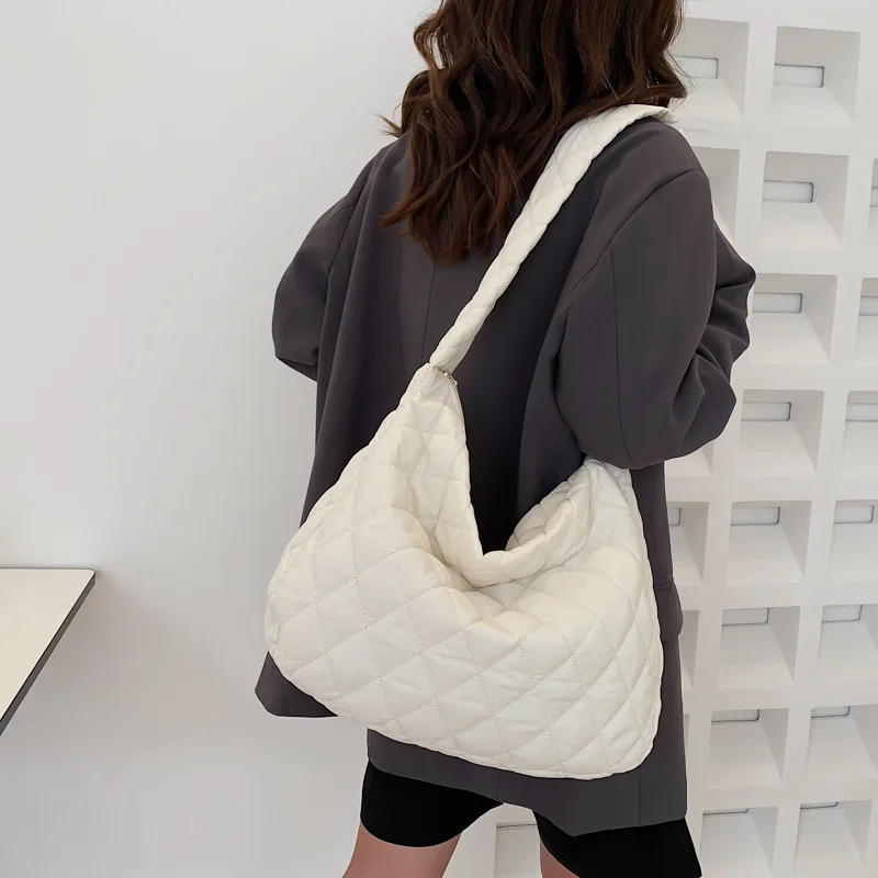 

Down Cloud Bag For Women Large Capacity Handbags Pleated Shopping Tote Bag Fashion Underarm Shoulder Bags Female Crossbody Bags