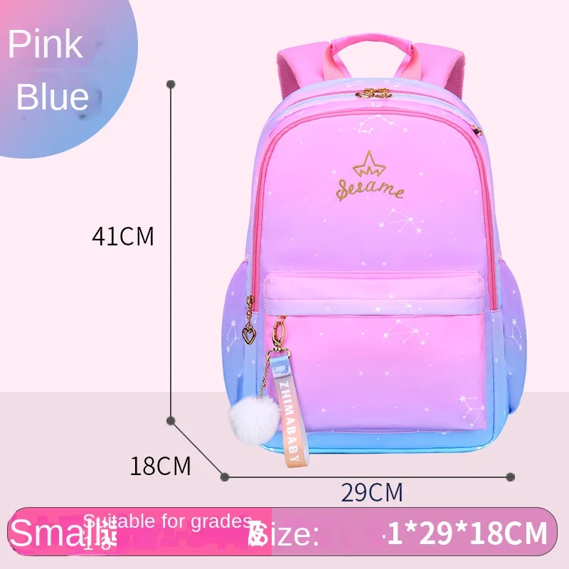 Primary schoolbag girl waterproof Children bookBag for women backpack princess student Bagpack kid 3-6 year Gradient Color sac