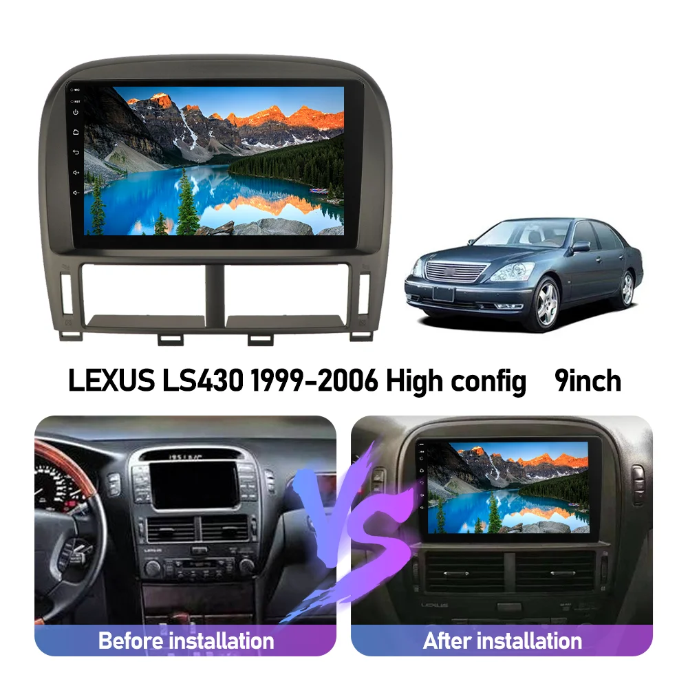 Автомагнитола Eunavi мультимедийный проигрыватель 2 din на платформе Android с GPS для Lexus