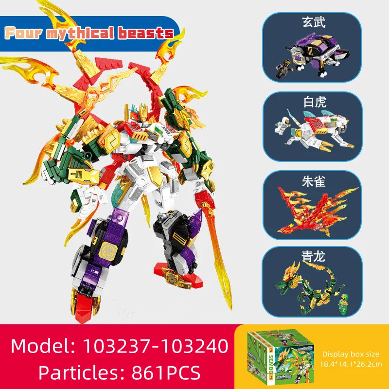 Робот-трансформер SEMBO пластиковый конструктор игрушка сделай сам украшение для