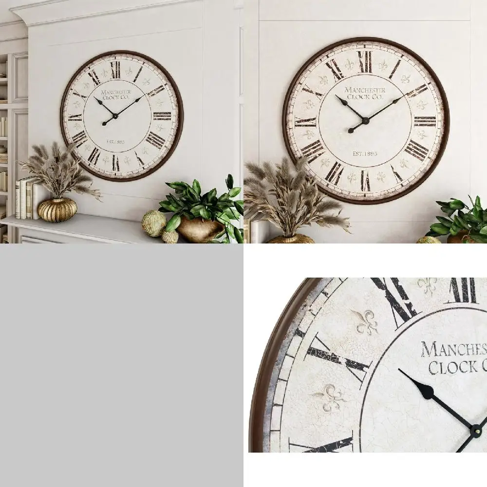 

ors "Large Special Quality Silent Non-Ticking Decorative Round Wall Clock - Uniquely Stylish Home Decor Addition" - 156 Charact