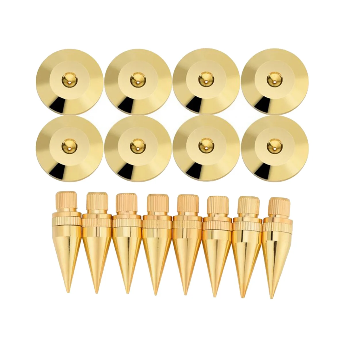 

8 пар, медная изоляционная подставка для динамиков, 6 х6 мм