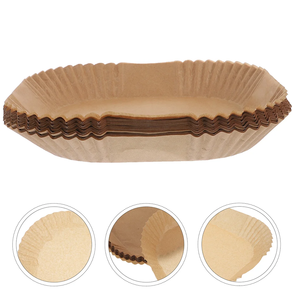 

Fryer Paper Plate Food Baking Tray Air Silicone Liners Square Pads Heat-resistant Pans