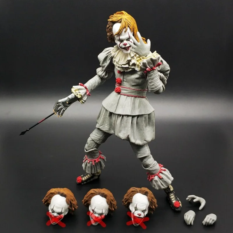 Фото Коллекционная фигурка Neca It Pennywise Joker Reborn Moonlight, лимитированная серия, люкс-издание, модель куклы в стиле хоррор, подарок для фанатов кино №4