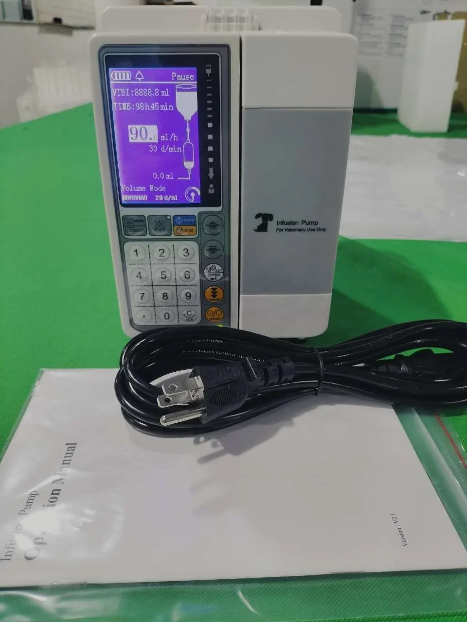 Лидер продаж портативный одноканальный ветеринарный насос IV In-fu-sion для животных