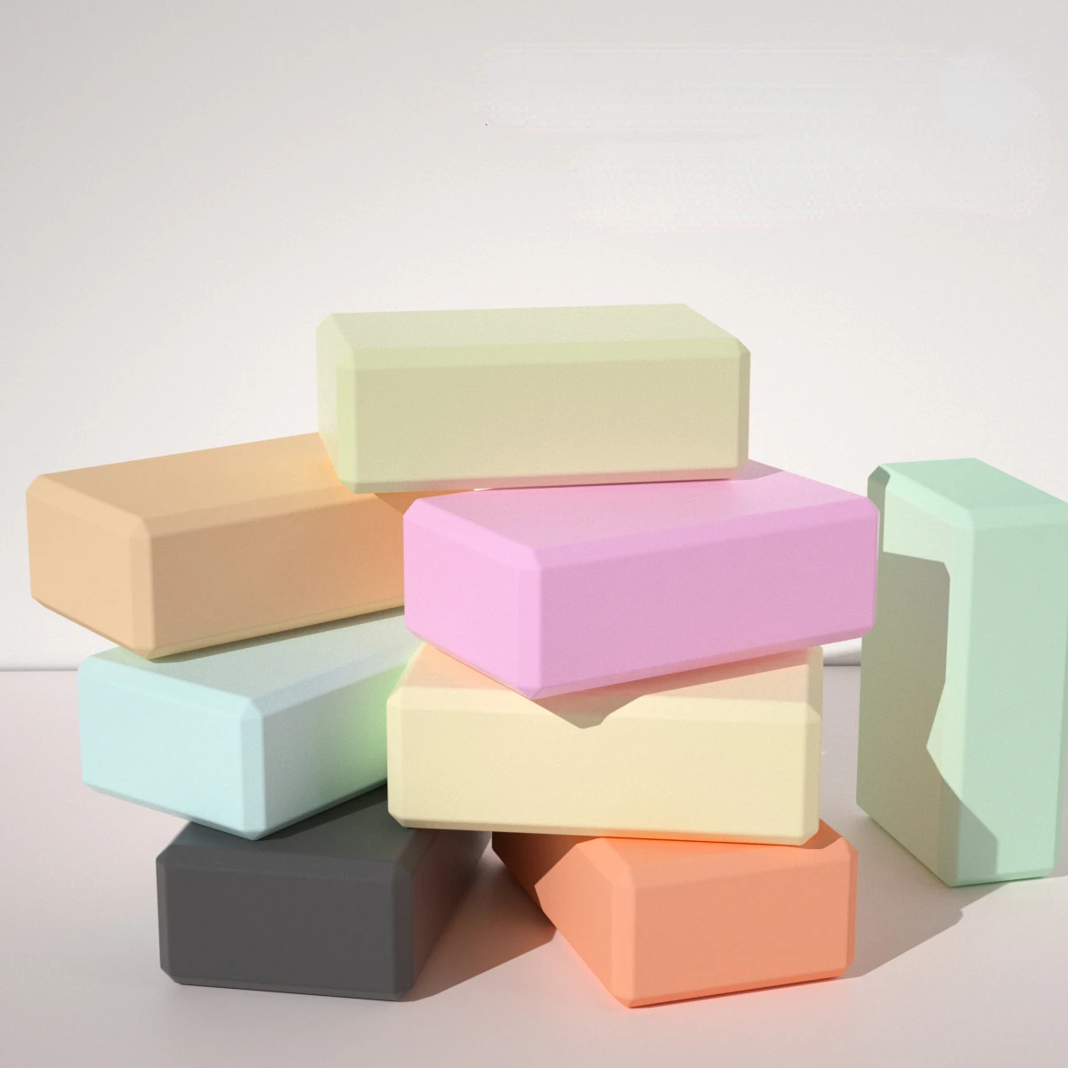 

High Yoga Cushion Fitness Yoga Pillow Training Bricks Bolster Cube Adult Foam Density Children Beginners Exercise Gym Blocks