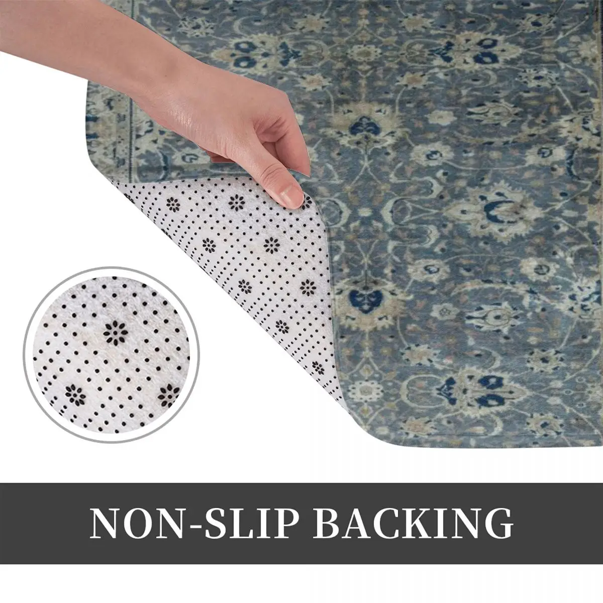 Античный турецкий дневной коврик с рисунком для ванной