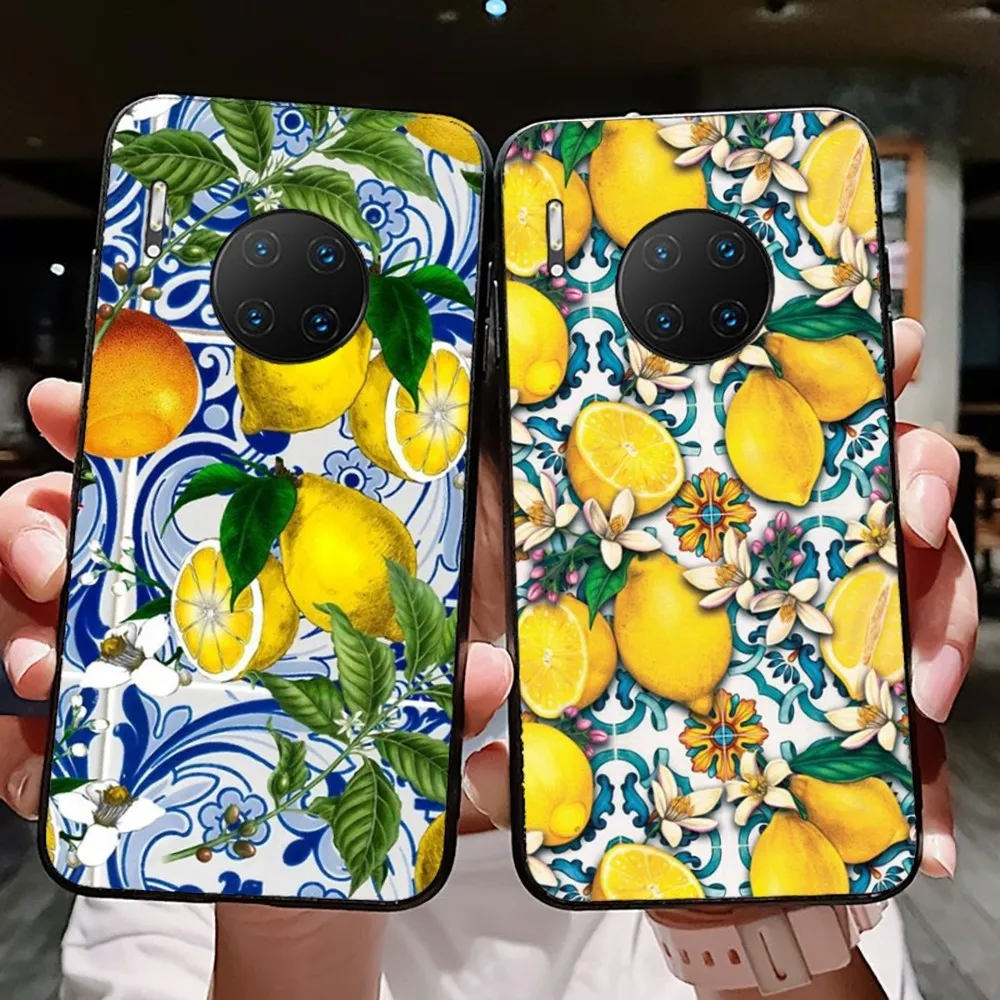 

Mediterranean Lemon Phone Case For Huawei Mate 10 20 30 40 50 lite pro Nova 3 3i 5 6 SE 7 pro 7SE