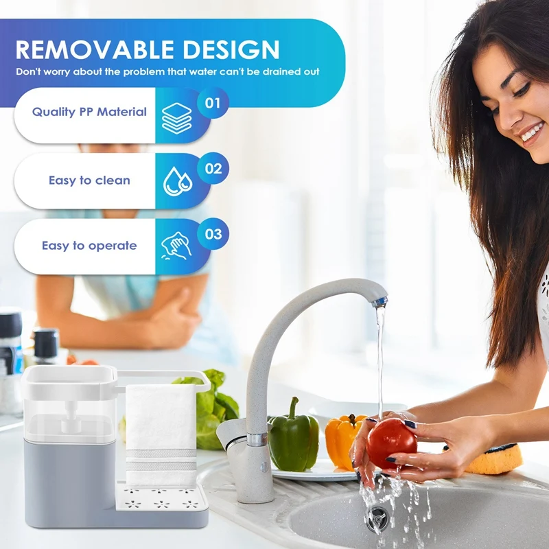 JFBL горячий дозатор жидкости держатель губки вешалка для полотенец чаша мытья