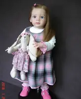FBBD 60cm Already Finished Reborn Baby Fritzi With Hand-Rooted Long Hair As Picture Artist Painted Real Reborn Dolls For Girl