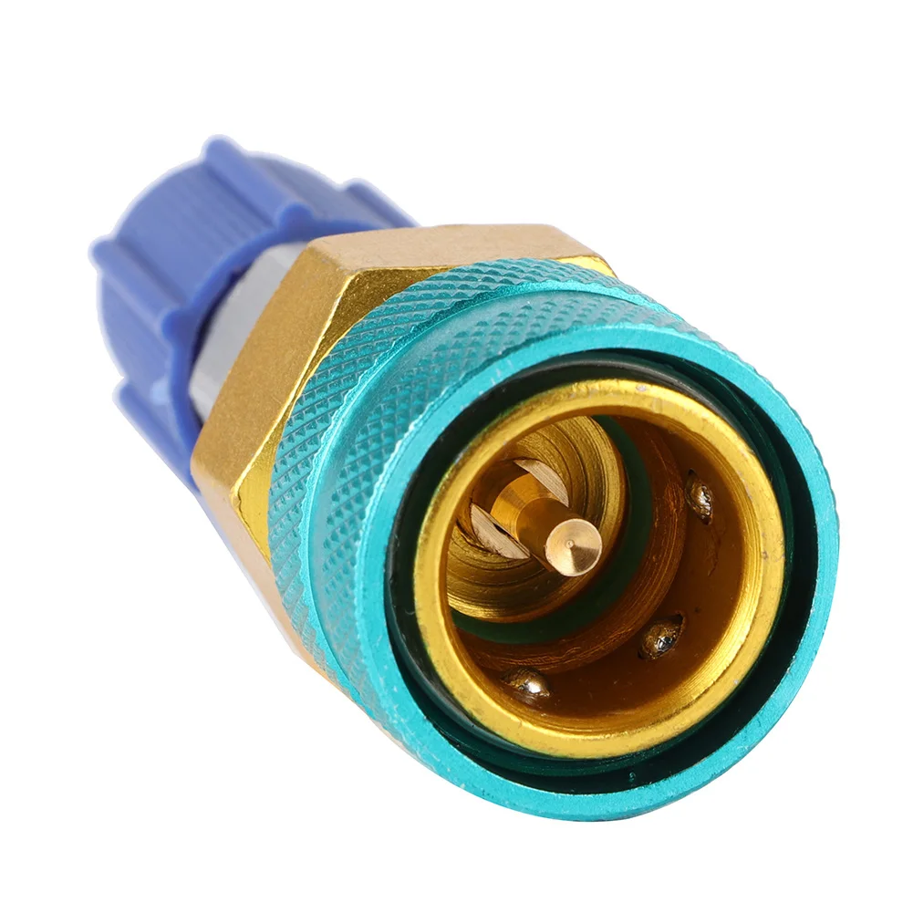Фото Адаптер кондиционера QC1234L + 13LS5V1 R1234YF Низкая сторона Быстроразъемный соединитель Автомобильный переменный ток Хладагент Фторированный жидкостный разъем №1
