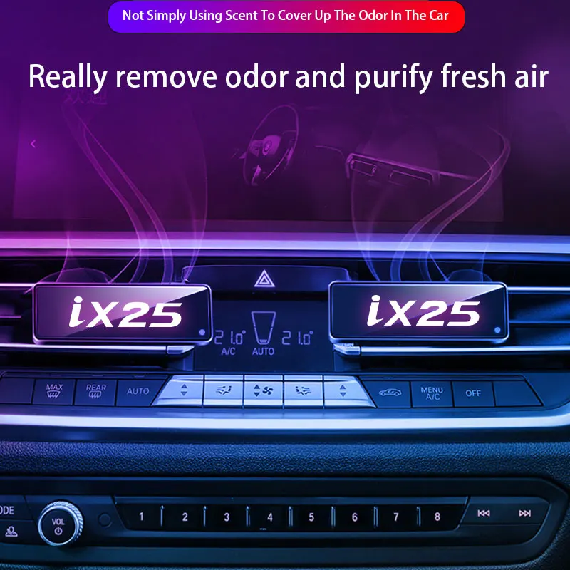 

Car air outlet aromatherapy perfume glowing colorful LED atmosphere light For Hyundai IX25 car accessories