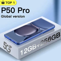 global version p50 pro cellphone 12gb 256gb 120hz full screen mobile phone 6 7inch smartphones 2448mp camera android10 celulare
