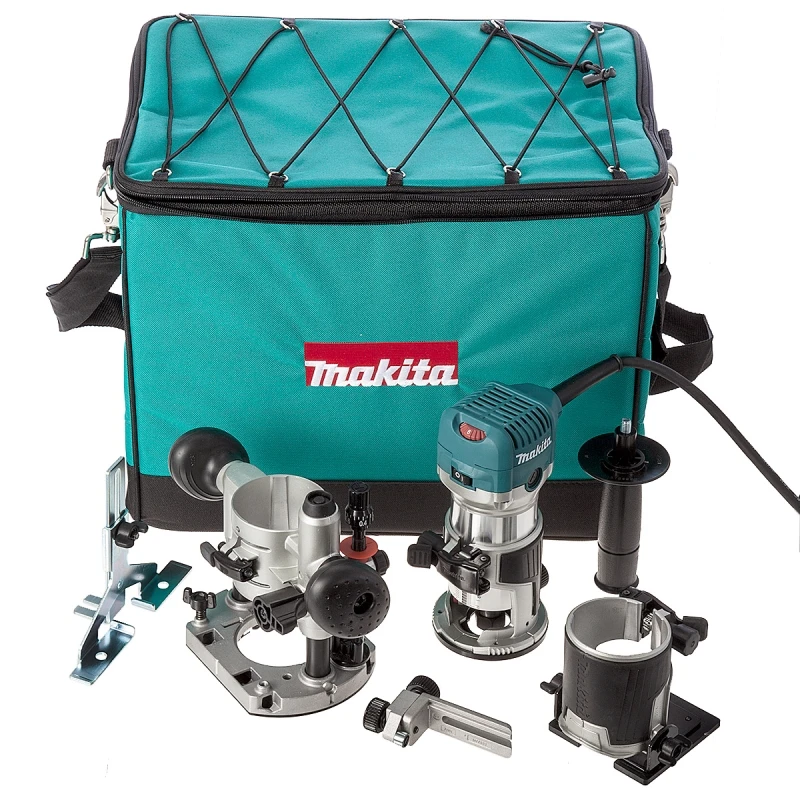 Фрезер электрический Makita RT0700CX2 (Мощность 710Вт регулировка скорости сумка для