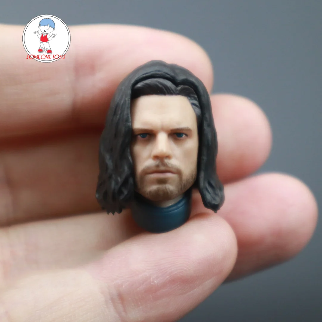 

1:12 male hero head carving model movie star head sculpt for 6 inch action figure SHF doll body
