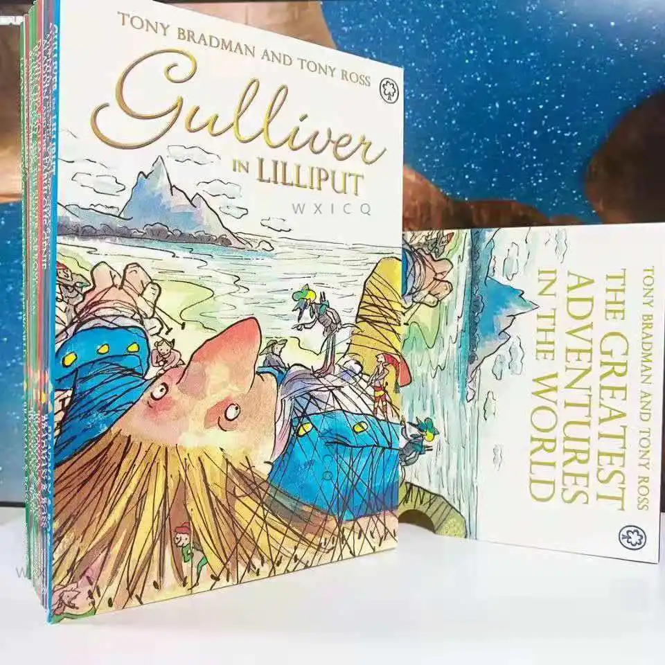 

10 Books Greatest Adventures in the World Children's Picture English Comic Novel Fiction Reading Kids Gift