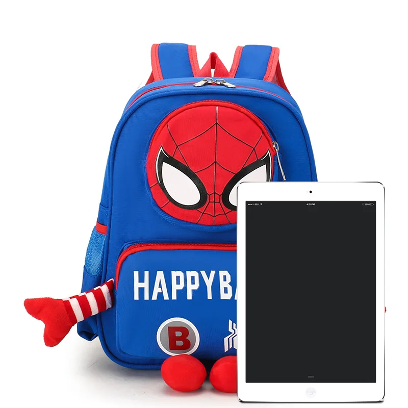 Disney Kindergarten Bag Small School Bag Cartoon Primary School Student Backpack Spiderman Bag Student Bag
