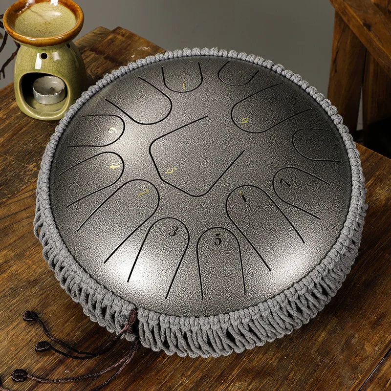 

Professional Ethereal Tongue Drums Pad Set 12 Inch Steel Tongue Drums Meditation Relaxation Tool Tamburo Linguetta Percussion