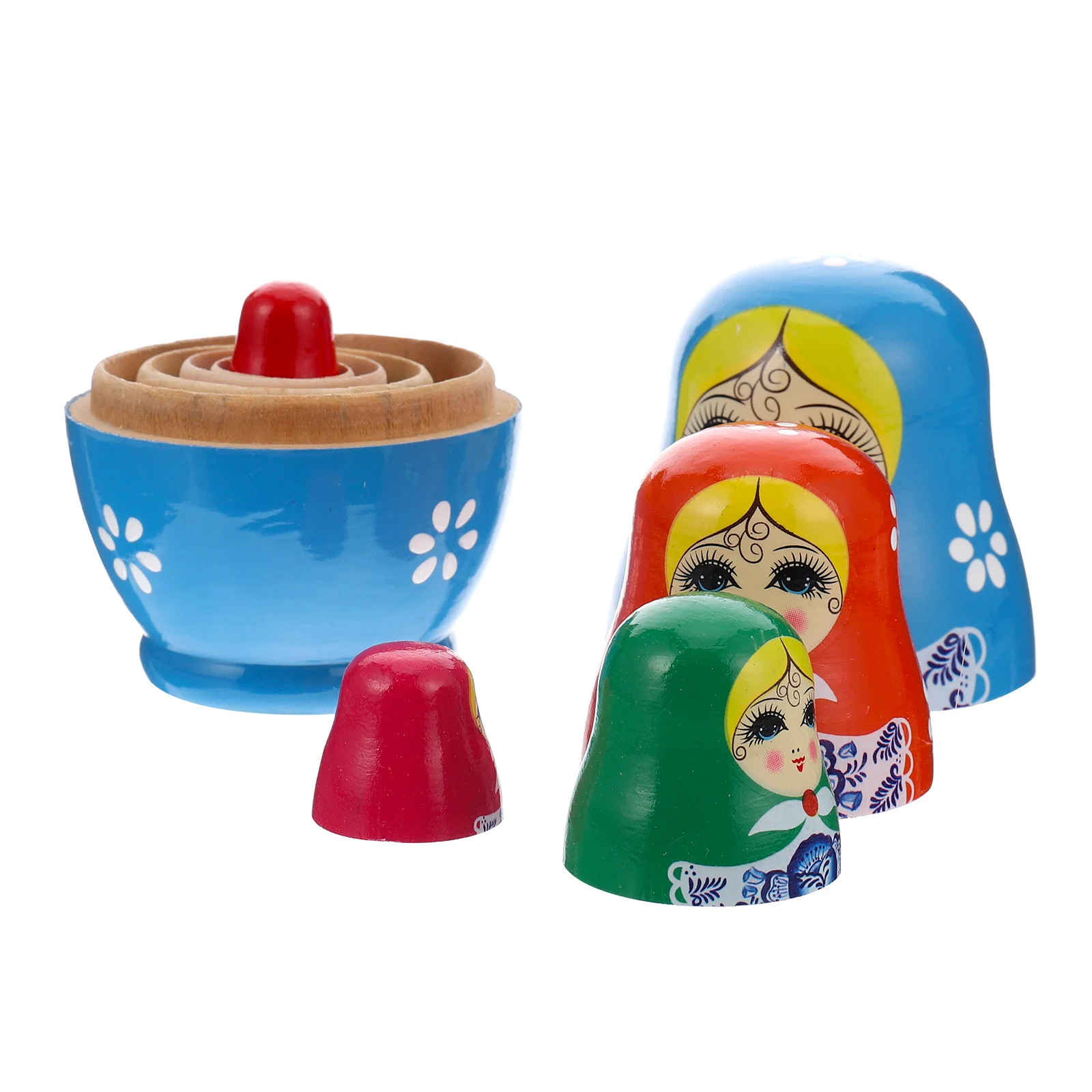 

1 Set of Matryoshka Figure Toy Nesting Toy Crafts (Random Color)