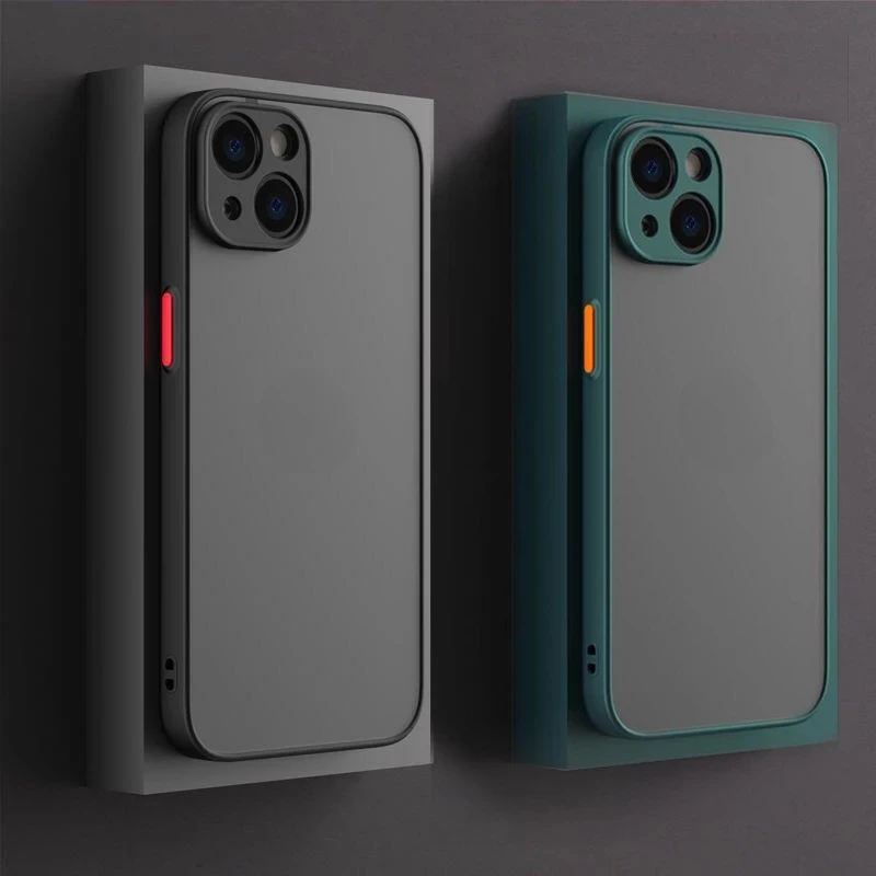 

Luxury Silicone Transparent Matte Phone Case For iPhone 12 mini 11 13 Pro Max X XR XS Max 13 12 Pro Shockproof Cover Accessories