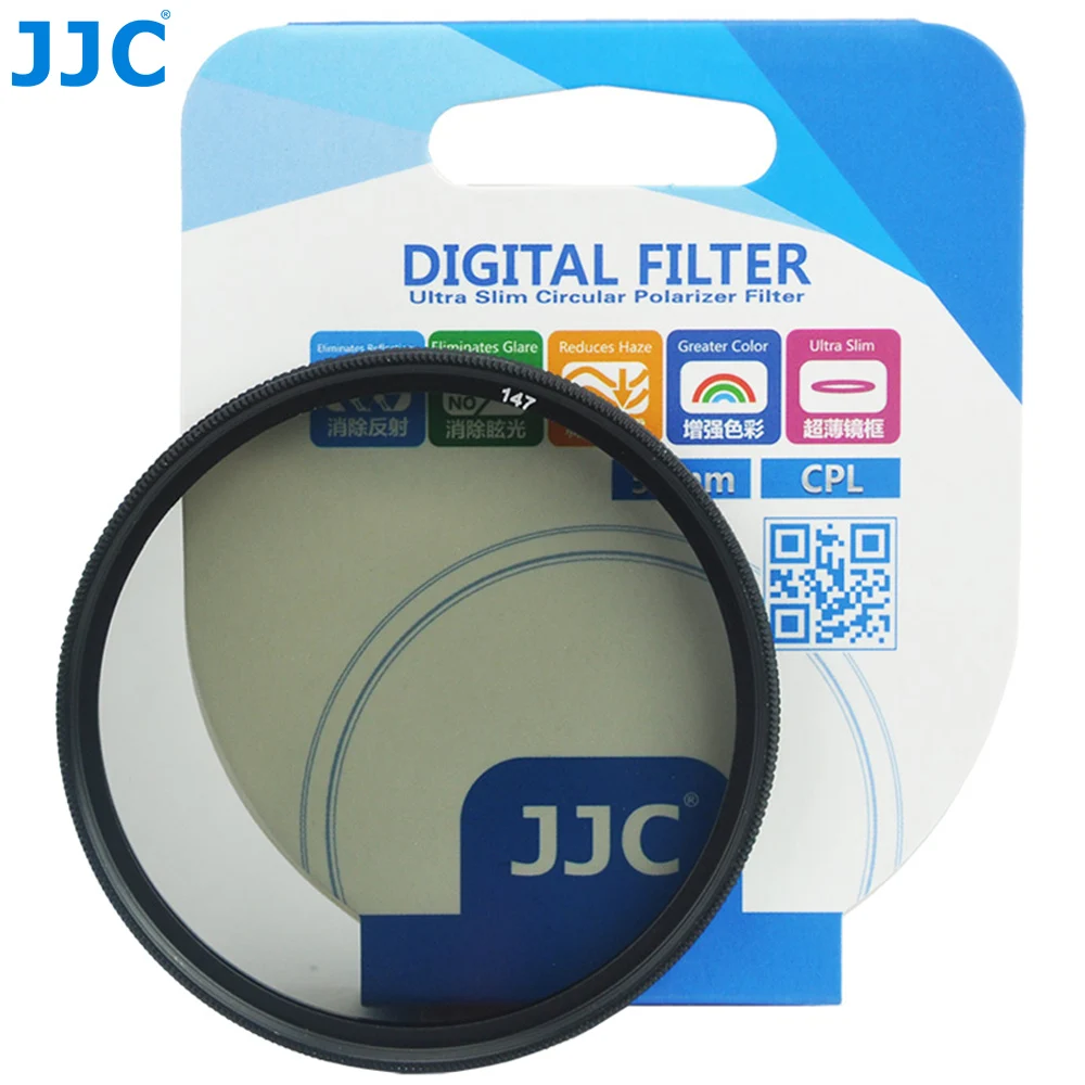 

JJC Multi-Coated CPL Filter Optical Glass CPL Camera Lens Filter Circular Polarizer 37mm 49mm 52mm 55mm 58mm 62mm 67mm 72mm 77mm