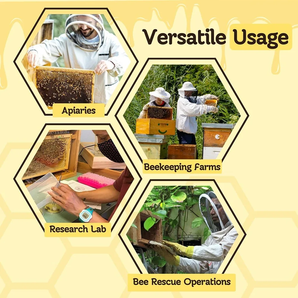 Фото AB33-Прозрачные зажимы для пчеловодства Queen Bee Clip Queen Bee Cage Catcher Queen Bee Clips для пчел №3