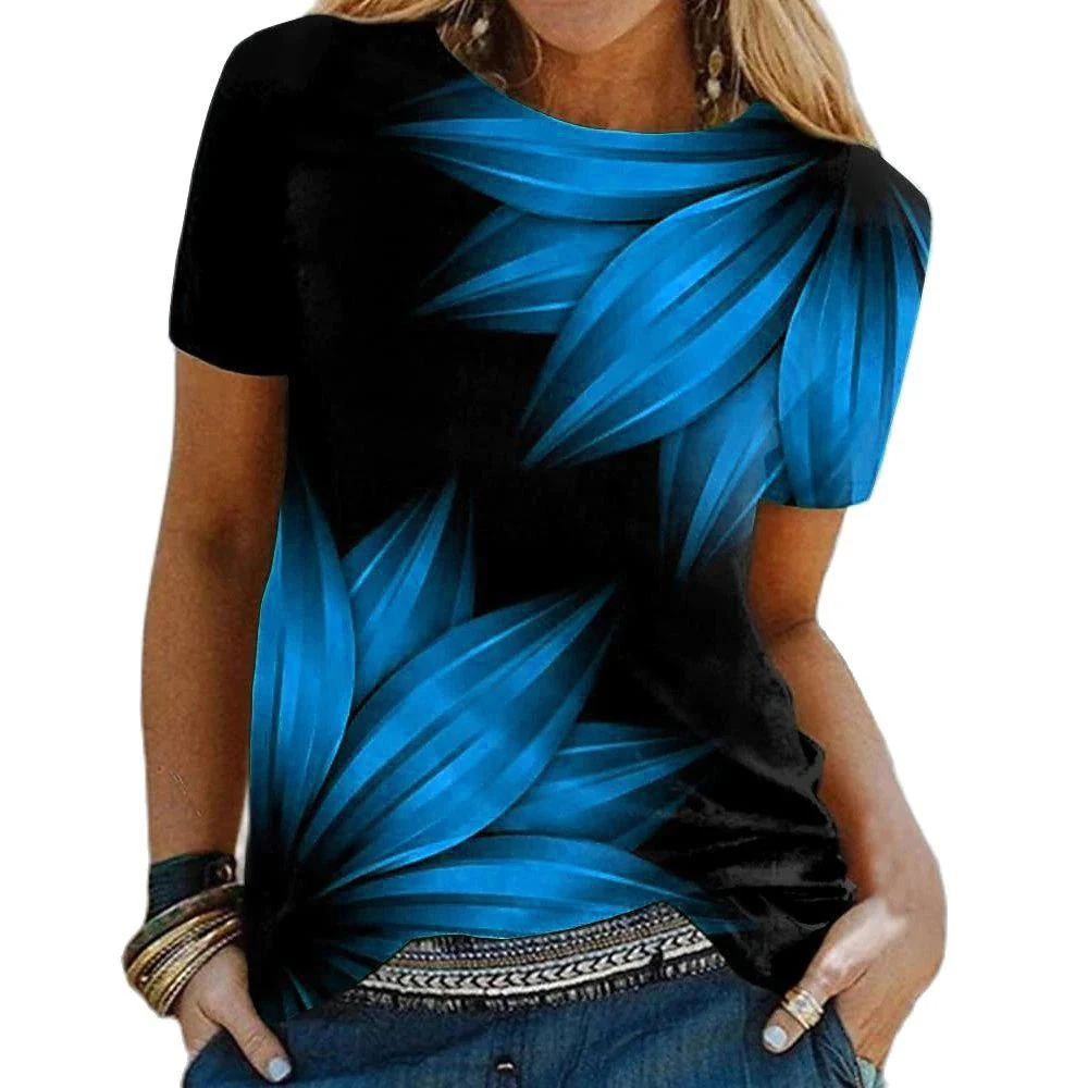 

Woman Blouses Fashion Summer O-neck Female Aesthetic Clothing Harajuku Casual Design Unique T-shirts Tops Ropa Mujer