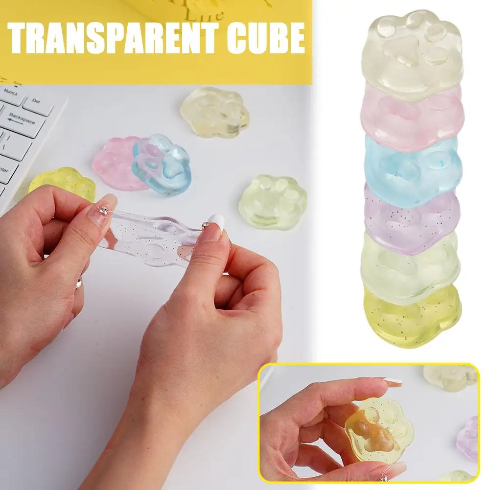 

Cute Cat Paw Decompression Toy Multicolor Anti-stress Ball Squeezing Colored Ball Decompression Toy Stress Relief